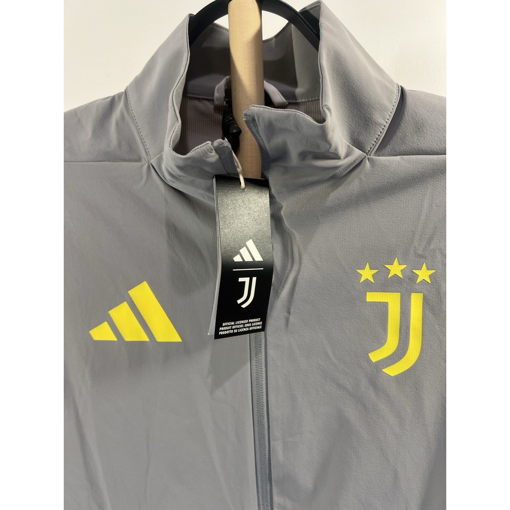 adidas Juventus ZNE Anthem Jacket Mens XS Gray KB4446 NWT 2025/26 Soccer - Picture 4 of 12